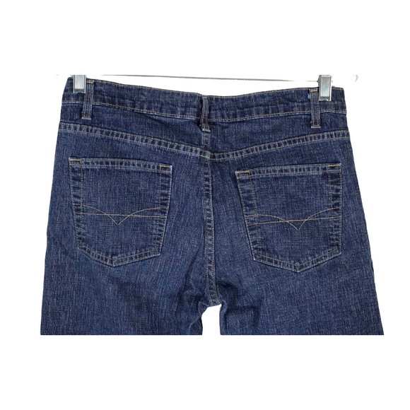 Anchor Blue Jeans Juniors Size 7 Stretch Bootcut Blue Denim - Picture 5 of 8